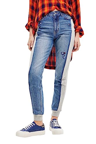 Desigual Women's Denim_Lamar Casual Pants, Blue, M von Desigual