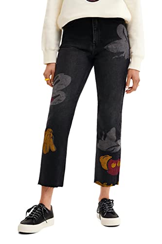 Desigual Women's Denim_Mickey, 2000 Black Jeans, 38 von Desigual