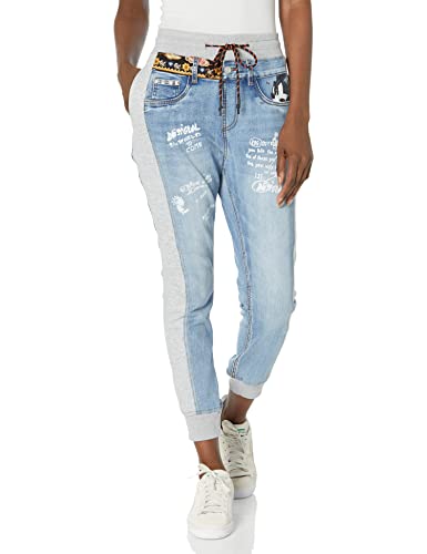 Desigual Women's Denim_Mickey 5007 Casual Pants, Blue, XS von Desigual