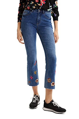 Desigual Women's Denim_Nicole 5008 Casual Pants, Blue, 36 von Desigual