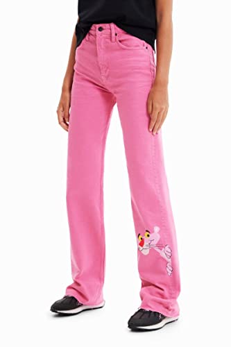 Desigual Women's Denim PINK Panther, 3056 TUROSA Jeans, Red, 36 von Desigual