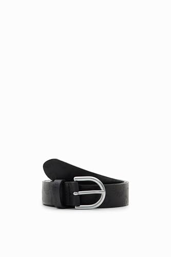 Desigual Women's Embossed Belt, Black, 85 von Desigual