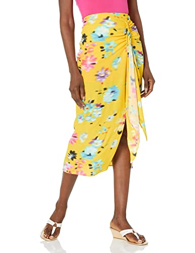 Desigual Women's FAL_Garden 8000 Skirt, Yellow, M von Desigual