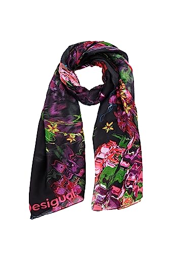 Desigual Women's Fou_Flores Liquid, Black, One Size von Desigual