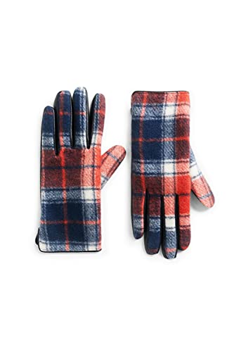 Desigual Women's Glove_RED Check 3029 Dark Winter Accessory Set, U von Desigual