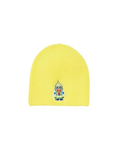 Desigual Women's HAT_Moon_MONS_LA 8000 Amarillo FLUOR Winter Accessory Set, Yellow, U von Desigual