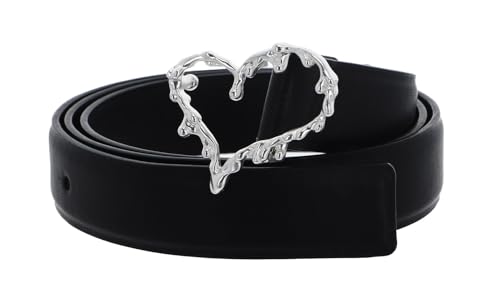 Desigual Women's Heart Belt, Black, 85 von Desigual