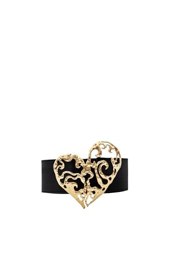 Desigual Women's Heart Belt, Black, 85 von Desigual