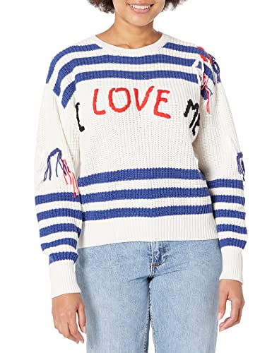 Desigual Women's JERS_I Love Sweatshirt, White, M von Desigual