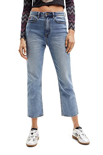 Desigual Women's KERELL, 5053 Denim MEDIUM WASH Jeans, Blue, 34 von Desigual