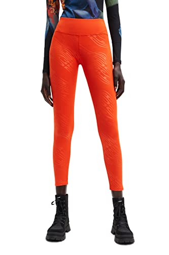 Desigual Women's Legging_Lemon 7022 GOLDEN Poppy Pants, Orange, L von Desigual