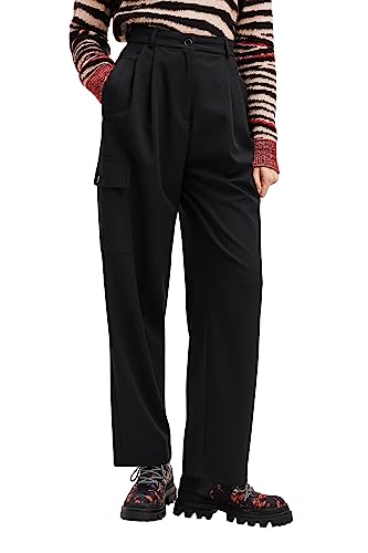 Desigual Women's Liverpool Casual Pants, Black, Medium von Desigual