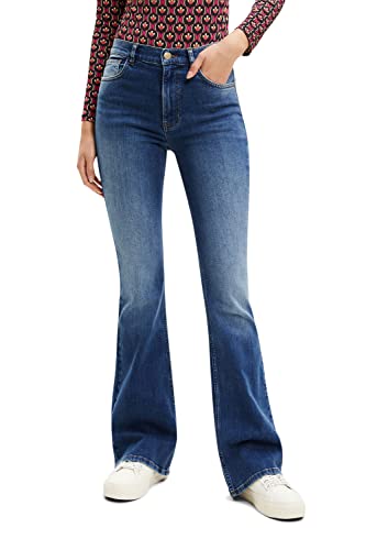 Desigual Women's MIA, 5053 Denim MEDIUM WASH Jeans, Blue, 34 von Desigual