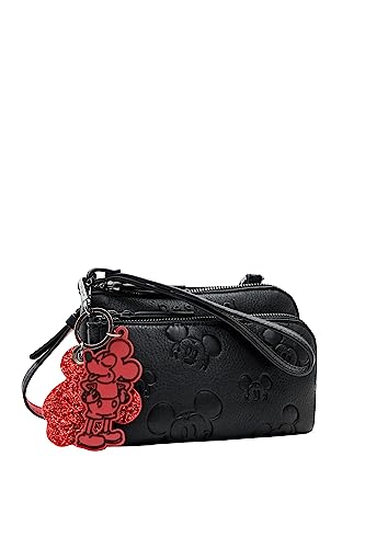 Desigual Women's Mone_All Mickey Linda Bi-Fold Wallet, Black von Desigual