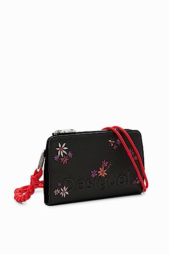 Desigual Women's Mone_Flor Yvette Emma 2.0 Bi-Fold Wallet, Black von Desigual