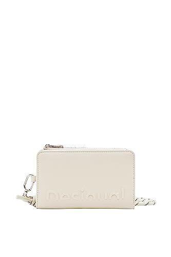 Desigual Women's Mone_Half Logo Emma 2.0 Bi-Fold Wallet, White von Desigual