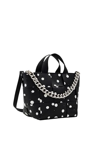 Desigual Women's New Splatter VALDIVIA Accessories PU Shopping Bag, Black von Desigual