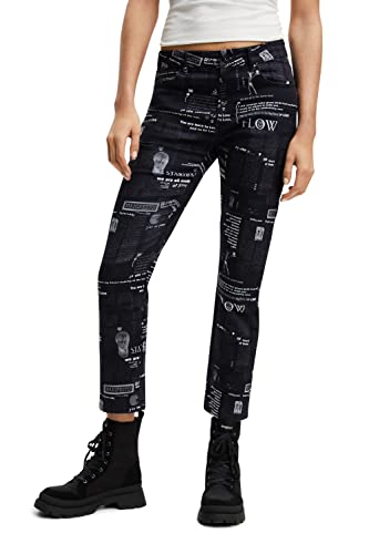 Desigual Women's News, 2000 Black Casual Pants, L von Desigual