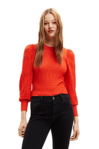 Desigual Women's ORANGE JERS_ONA 7002 Pullover Sweater, XS von Desigual