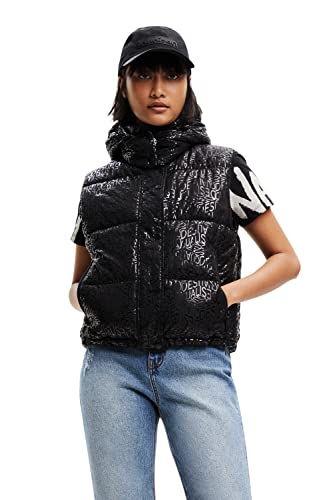 Desigual Women's Oslo, 2000 Black Padded Short Overcoat, XS Desigual Women's Oslo, 2000 Black Padded Short Overcoat, XS von Desigual