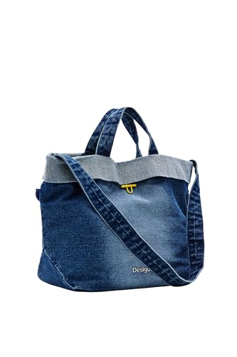 Desigual Women's PRIORI LITU Accessories Denim Shopping Bag, Blue von Desigual