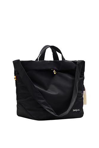 Desigual Women's PRIORI LITUANIA Accessories Nylon Shopping Bag, Black von Desigual