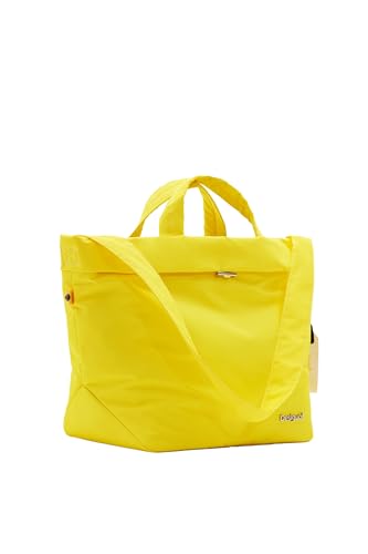 Desigual Women's PRIORI LITUANIA Accessories Nylon Shopping Bag, Yellow von Desigual
