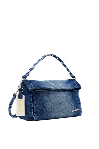 Desigual Women's PRIORI Love Accessories Denim Hand Bag, Blue von Desigual