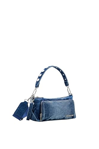 Desigual Women's PRIORI Urus Accessories Denim Across Body Bag, Blue von Desigual