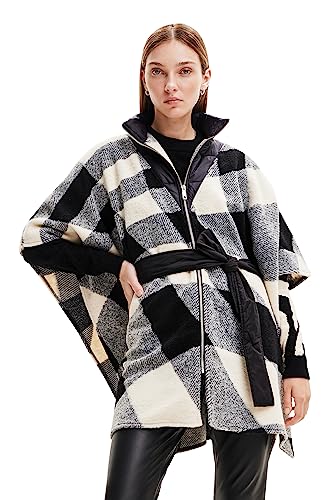 Desigual Women's Poncho_WOLGERY Milan, Black, One Size von Desigual