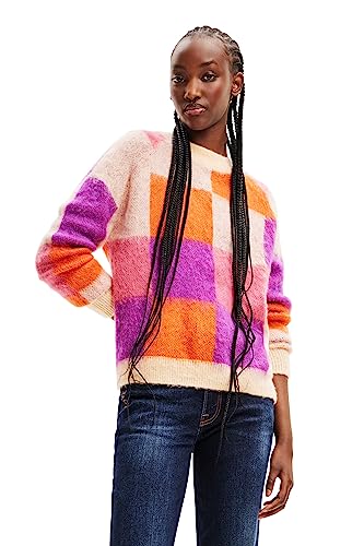 Desigual Women's Pullover_JÚCAR Sweater, Orange, XL von Desigual
