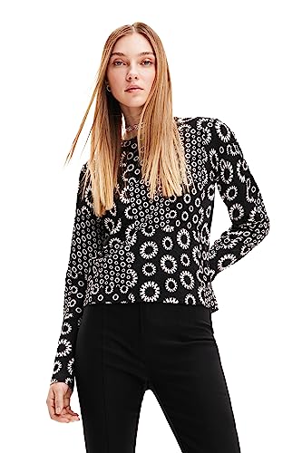 Desigual Women's Pullover_Luka Sweater, Black, S von Desigual