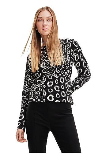 Desigual Women's Pullover_Luka Sweater, Black, X-Klein von Desigual