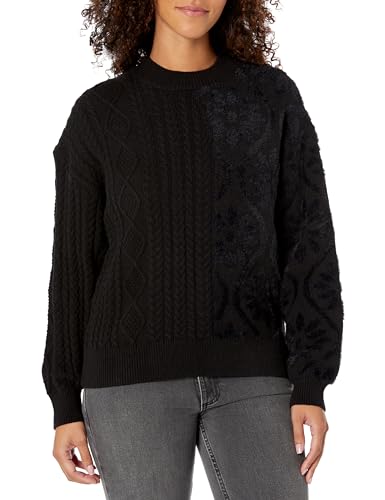 Desigual Women's Pullover_SHASA Sweater, Black, Klein von Desigual