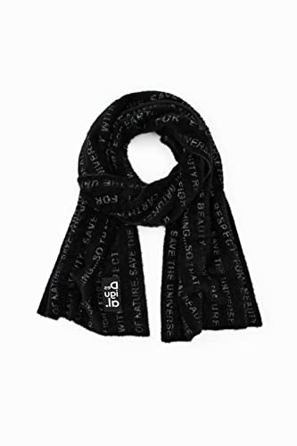 Desigual Damen Scarf_i Wonder 2000 Black Winter Accessory Set, Schwarz, U EU von Desigual