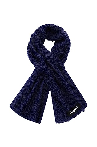 Desigual Women's Scarf_Loops Colors, Blue, One Size von Desigual