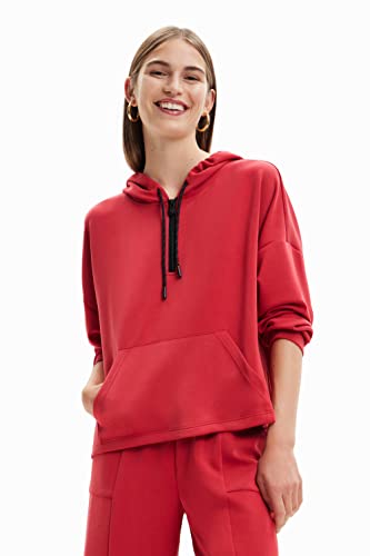 Desigual Women's Sweat_Marion 3000 Sweatshirt, Red, M von Desigual