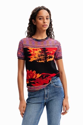 Desigual Women's TS_ALEJANDRÍA T-Shirt, Orange, Klein von Desigual