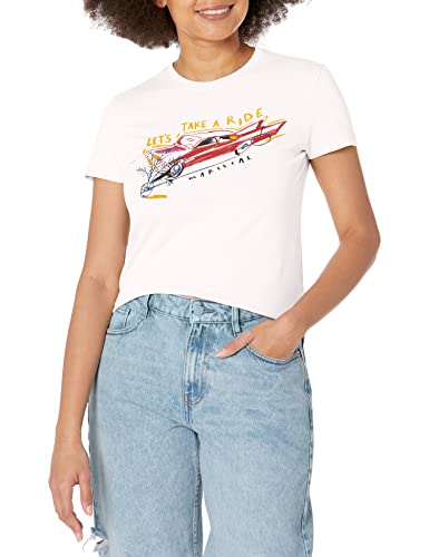 Desigual Women's TS_Cadillac 1000 T-Shirt, White, XS von Desigual