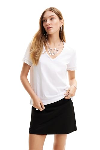 Desigual Women's TS_DAMASCO Blouse, White, Small Desigual Women's TS_DAMASCO Blouse, White, Small von Desigual