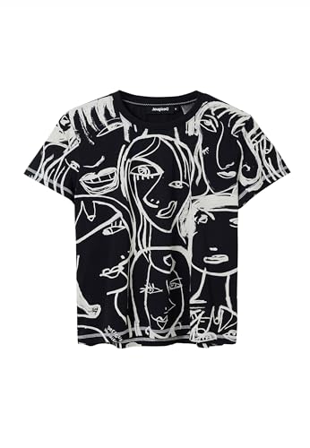 Desigual Women's TS_MACA9 T-Shirt, Black, XXL Desigual Women's TS_MACA9 T-Shirt, Black, XXL von Desigual