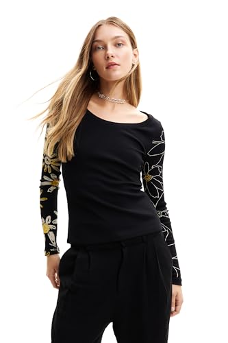 Desigual Women's TS_Margarit Blouse, Black, Medium von Desigual