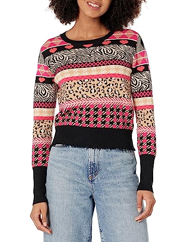 Desigual Women's TUTTIFRUTI JERS_Aspen 9019 Tutti Fruti Pullover Sweater, Material Finishes, L von Desigual