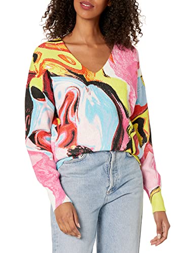 Desigual Women's TUTTIFRUTI JERS_Eugenia 9019 Tutti Fruti Pullover Sweater, Material Finishes, M von Desigual