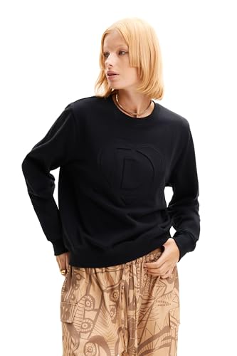 Desigual Women's Travis Sweater, Black, 38 von Desigual