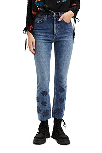 Desigual Women's UNICOR, 5053 Denim MEDIUM WASH Jeans, Blue, 34 von Desigual