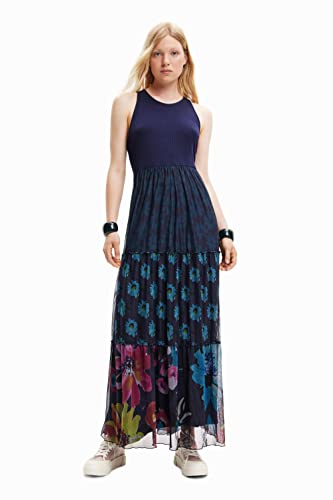Desigual Women's Vest_Dudas 5000 Dress, Blue, L von Desigual