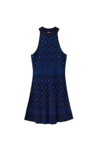 Desigual Women's Vest_EL Havre Dress, Blue, XL von Desigual