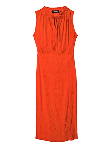 Desigual Women's Vest_GULY, 7025 Fresh ORANGE Casual Dress, L von Desigual