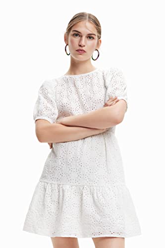 Desigual Women's Vest_Limon 1000 Dress, White, L von Desigual